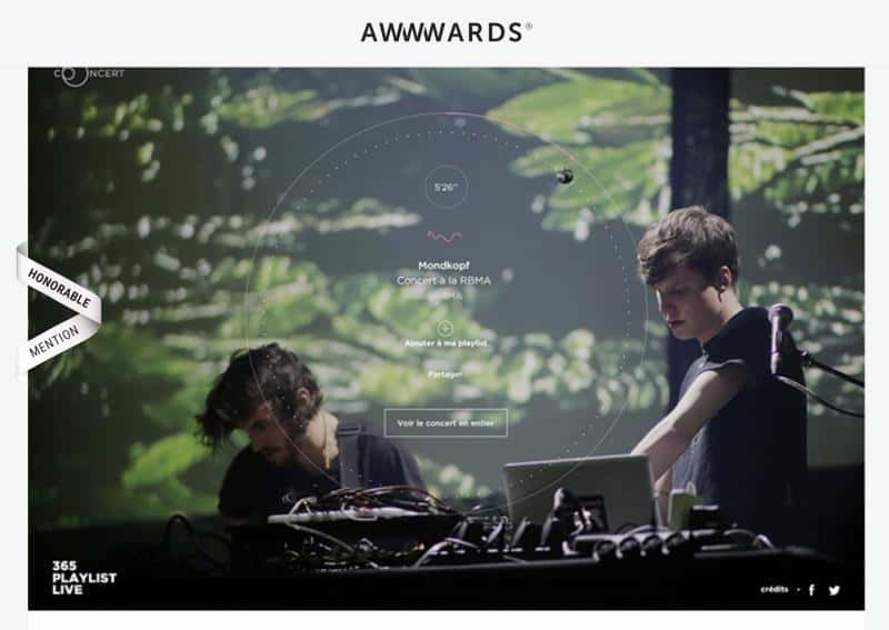 Développeur Front-end • 
                365 Playlist Live